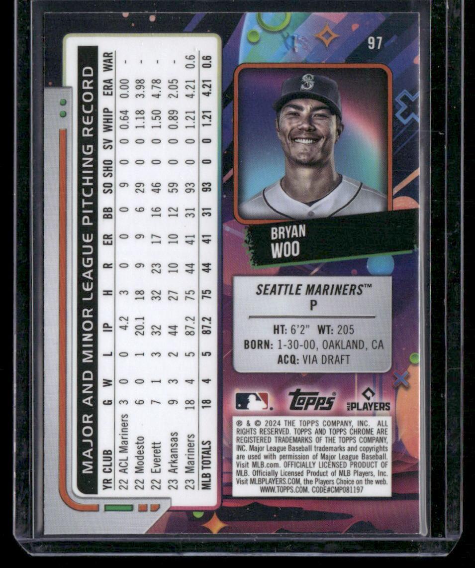 2024 Topps Chrome Cosmic #97 Bryan Woo