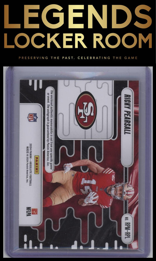 2024 Panini Absolute Ricky Pearsall Rookie Premiere Materials Autos #/399