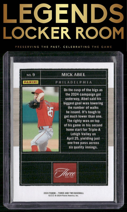 2024 Panini Three and Two #9 Mick Abel Holo Gold #/10