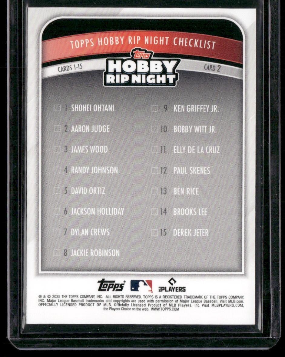 2025 Topps Hobby Rip Night #2 Aaron Judge