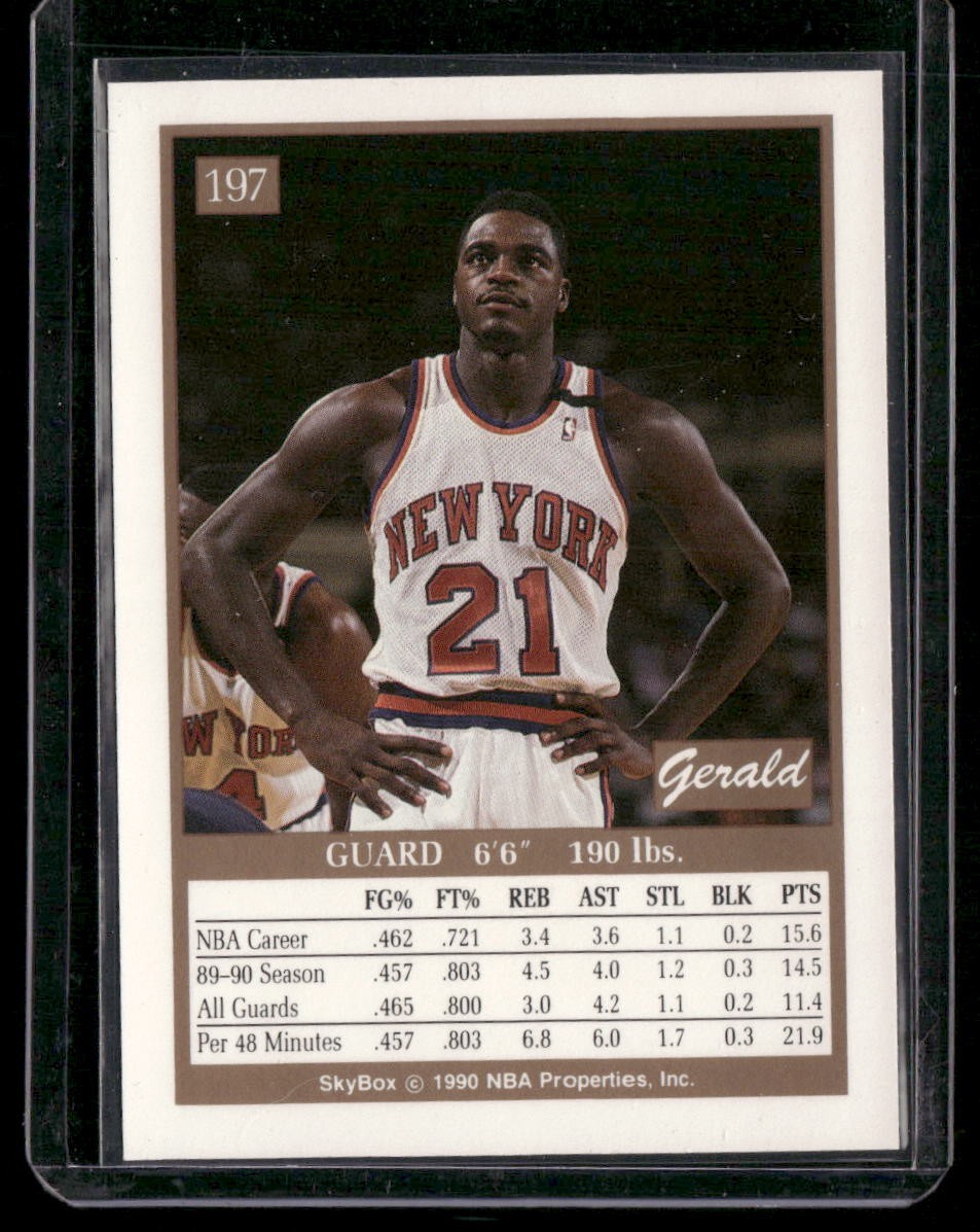1990-91 SkyBox #197 Gerald Wilkins
