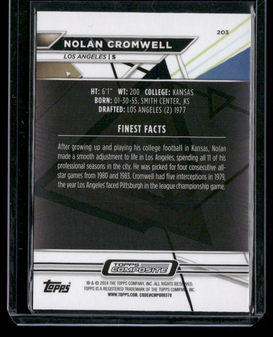 2023 Topps Composite #203 Nolan Cromwell