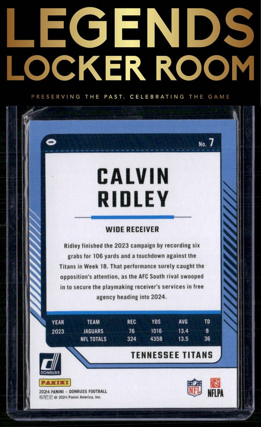 2024 Donruss #7 Calvin Ridley