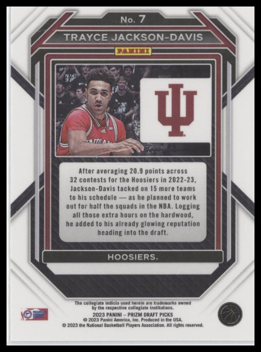 2023 Panini Prizm Draft Picks #7 Trayce Jackson-Davis