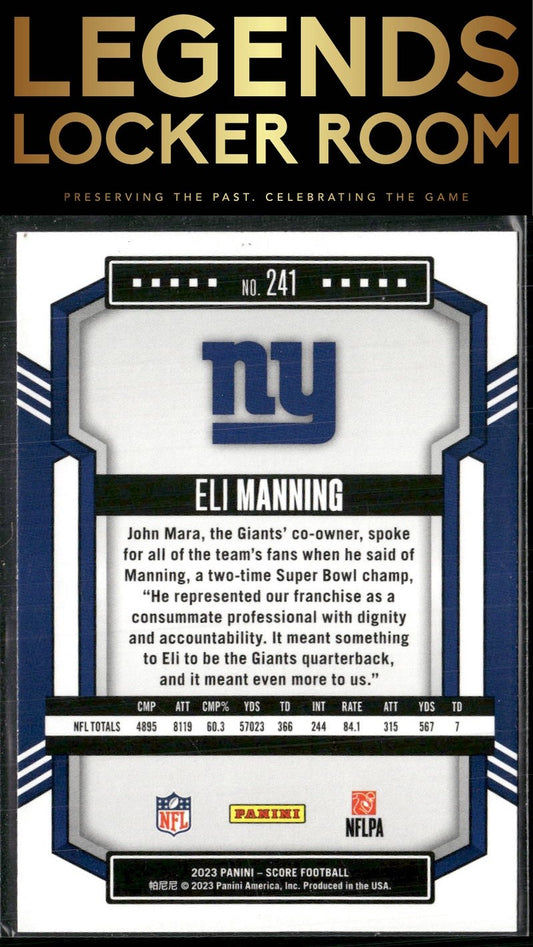 2023 Score #241 Eli Manning