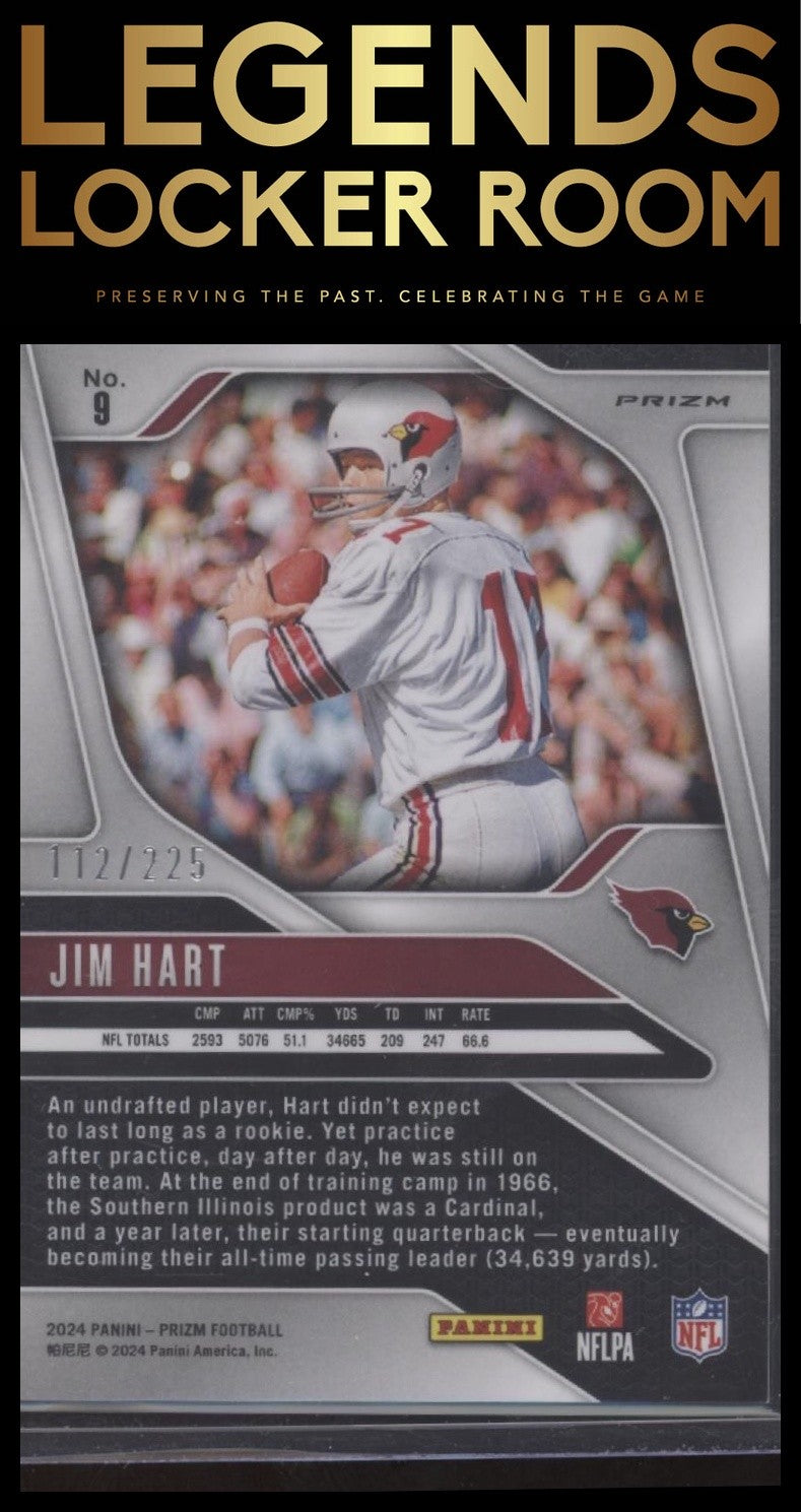 2024 Panini Prizm #9 Jim Hart Purple Ice #/225
