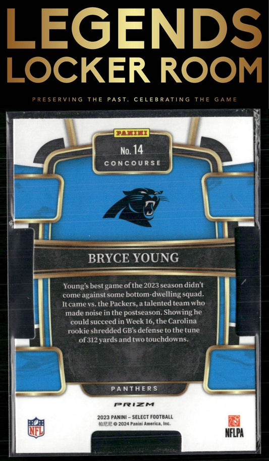 2023 Panini Select #14 Bryce Young Red and Blue Prizms Die Cuts