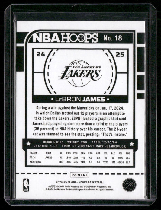 2024-25 Hoops #18 LeBron James