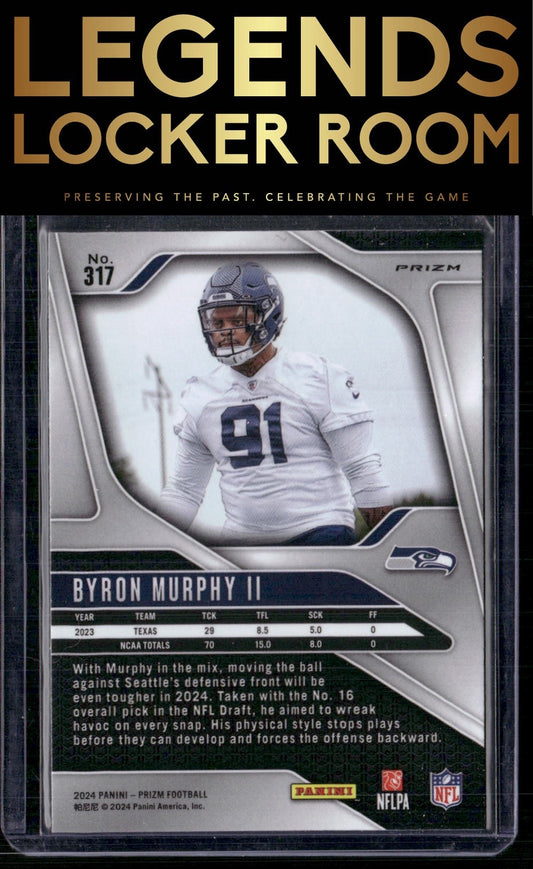 2024 Panini Prizm #317 Byron Murphy II Silver
