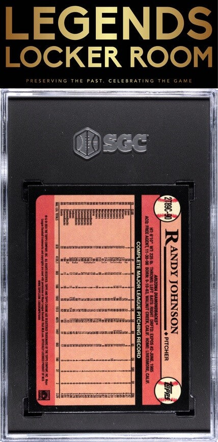 2024 Topps #2T89C-90 Randy Johnson Ch. '89 SGC 9.5