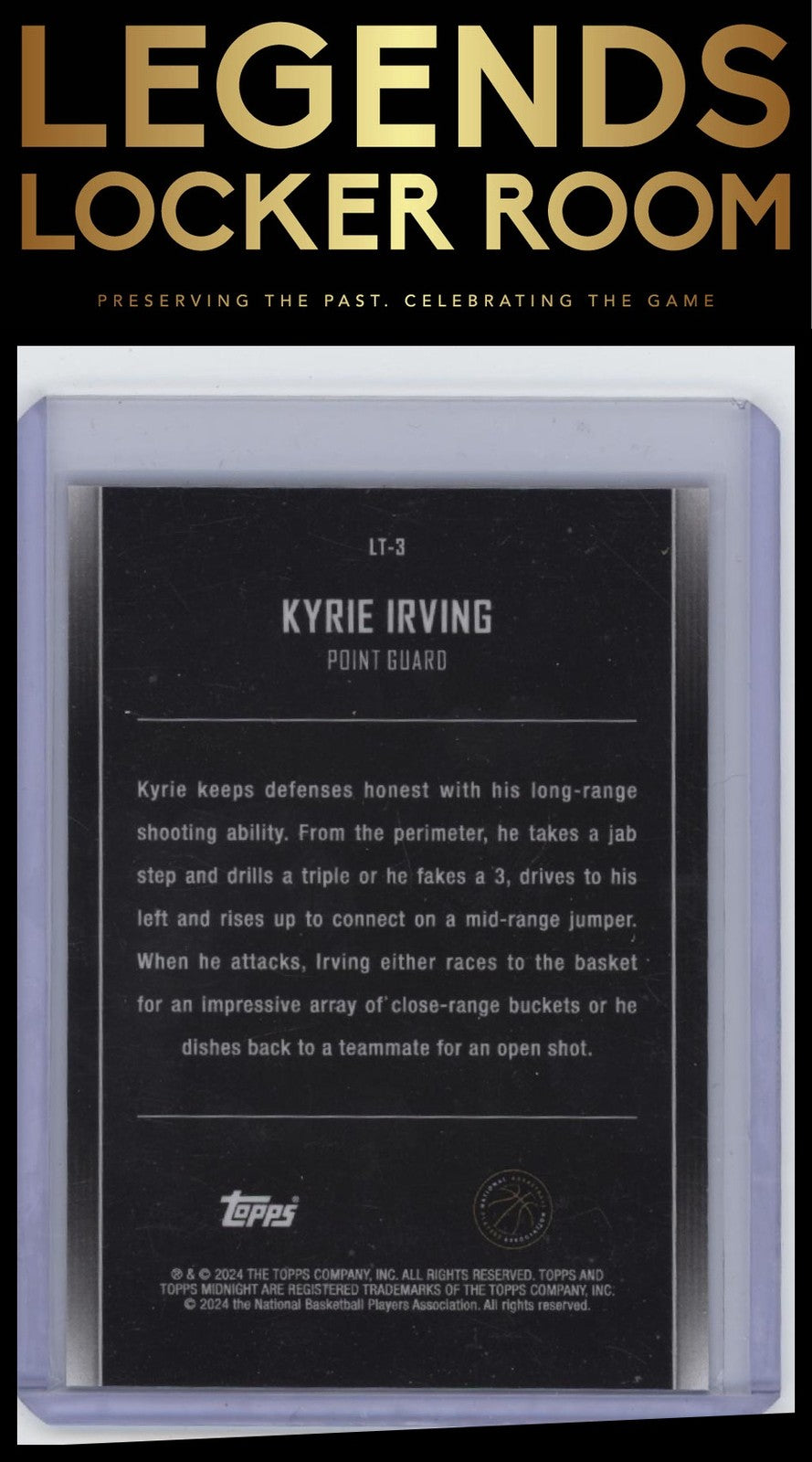 2023-24 Topps Midnight #LT-3 Kyrie Irving Lunar Tide Twilight #/99