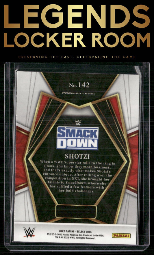 2022 Panini Select WWE #142 Shotzi Red and Blue