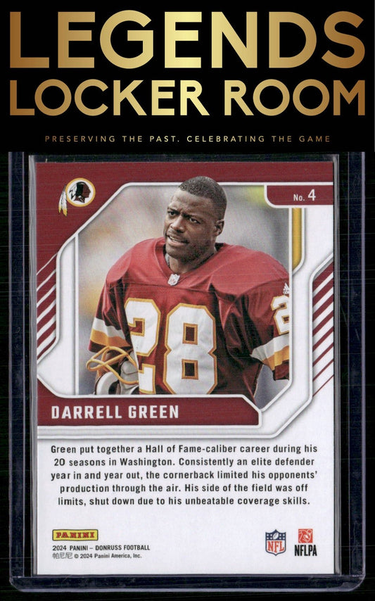 2024 Donruss #4 Darrell Green The Legends Series