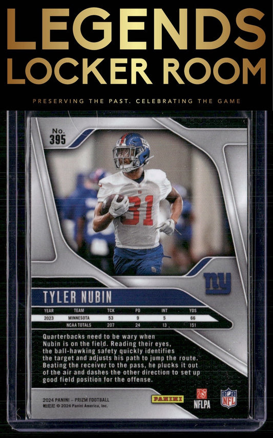 2024 Panini Prizm #395 Tyler Nubin