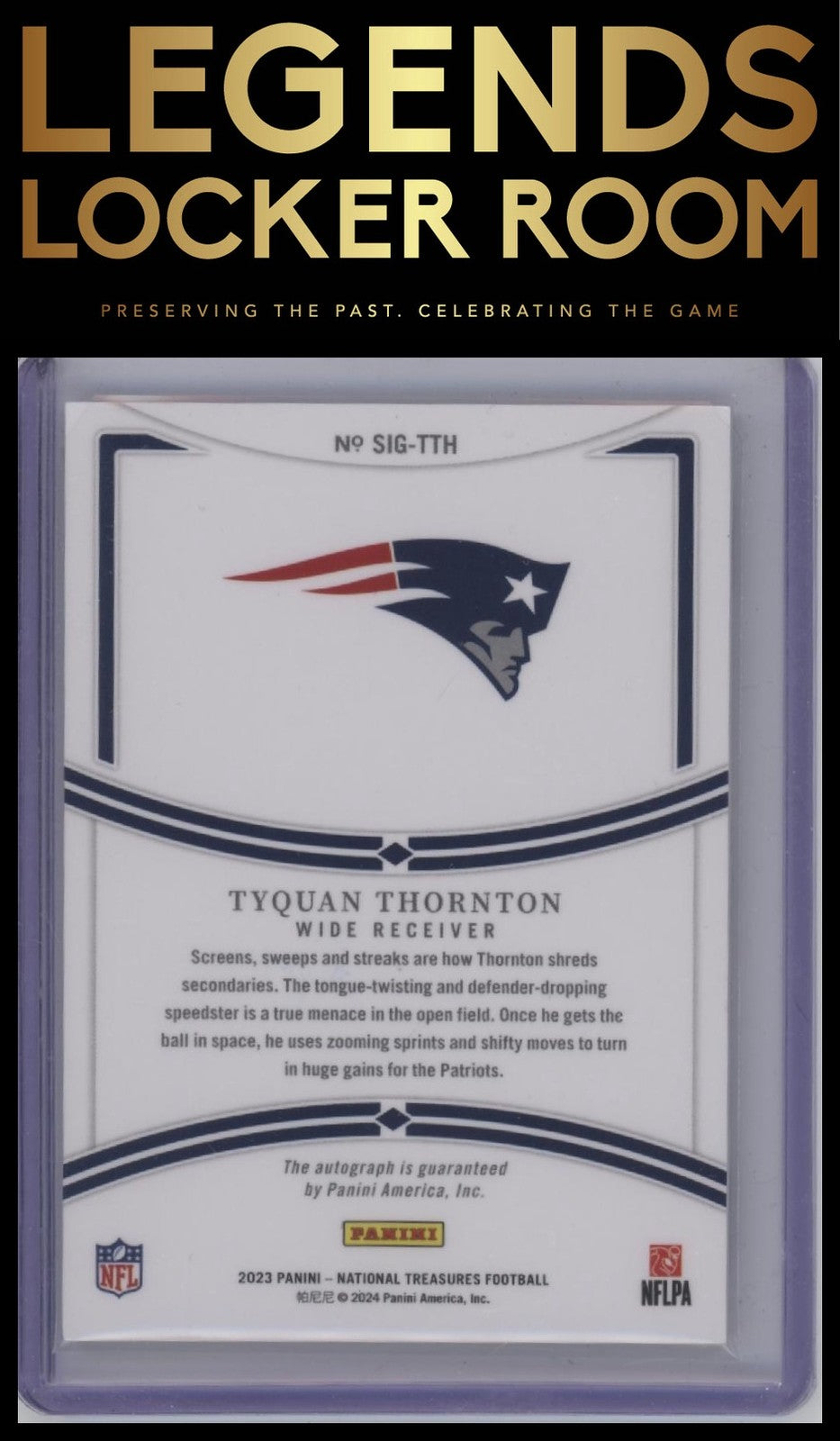 2023 Panini National Treasures #SIG-TTH Tyquan Thornton Signatures #/99