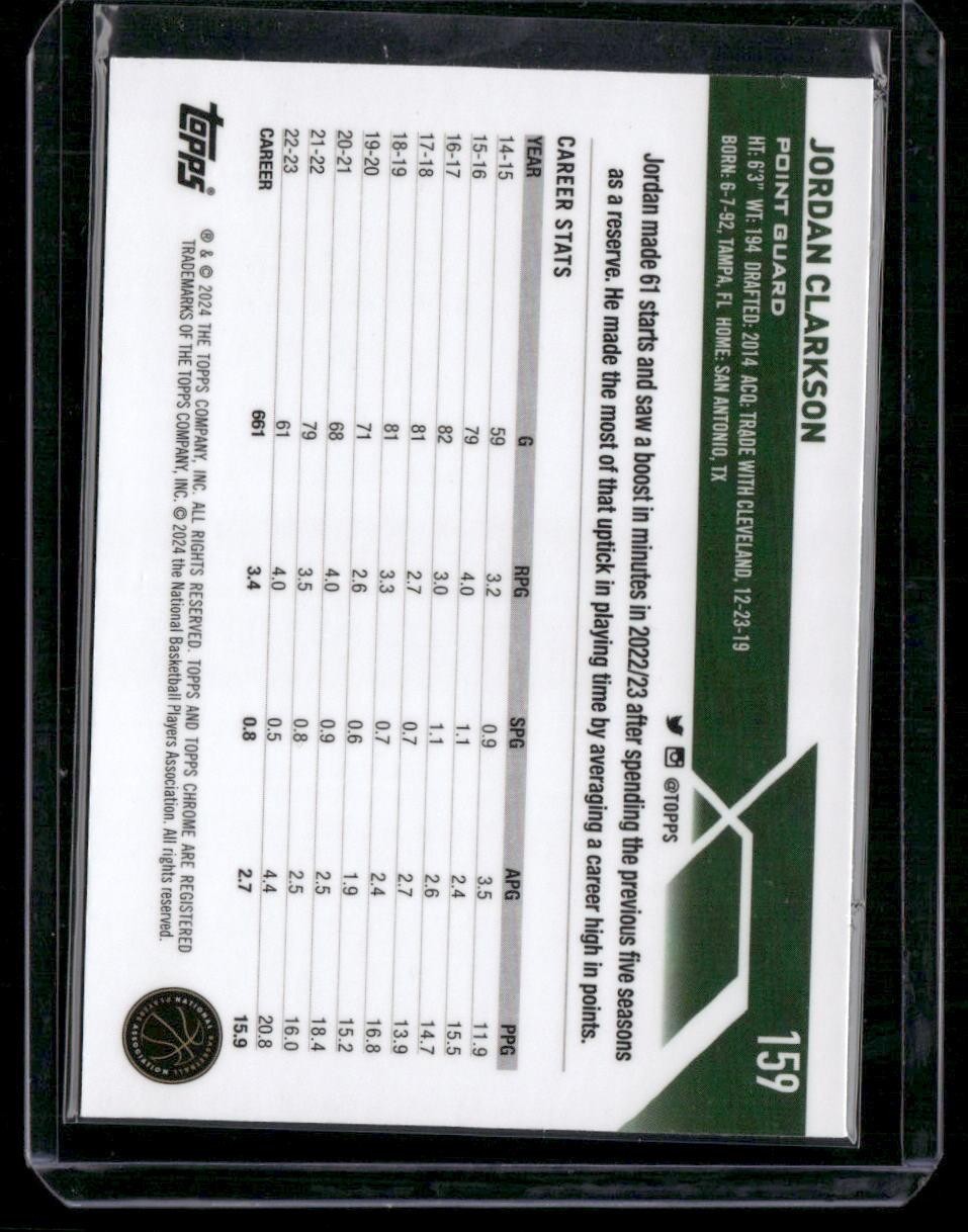 2023-24 Topps Chrome #159 Jordan Clarkson