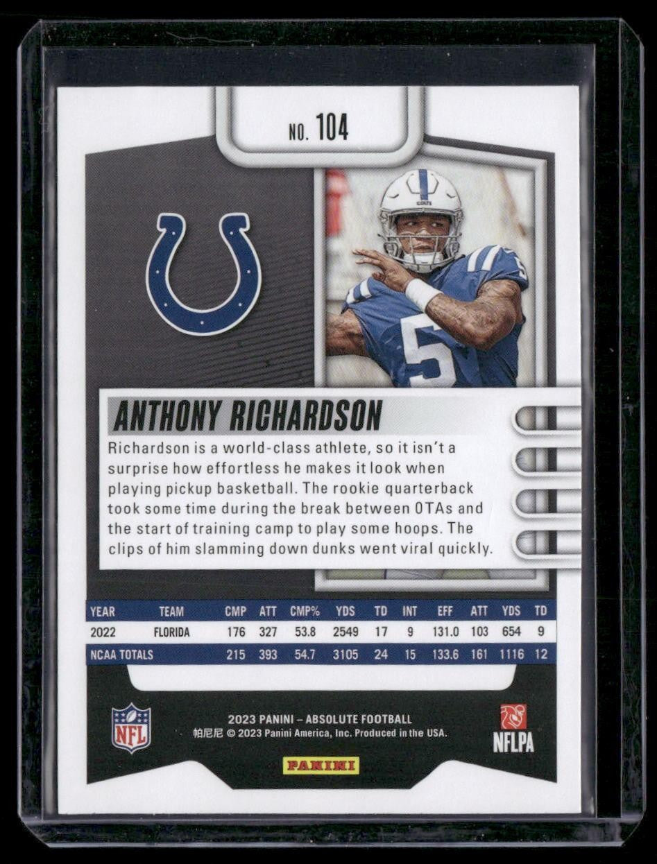 2023 Panini Absolute #104 Anthony Richardson Retail