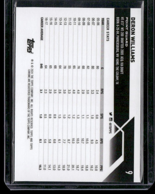 2023-24 Topps Chrome #9 Deron Williams