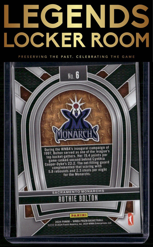 2024 Panini Prizm WNBA #6 Ruthie Bolton Pioneers