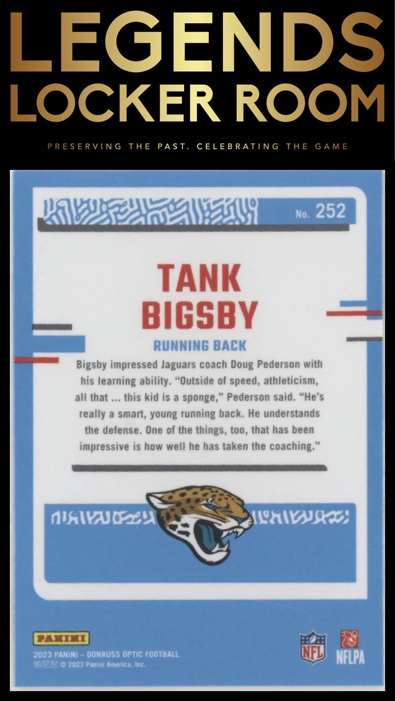 2023 Donruss Optic #252 Tank Bigsby