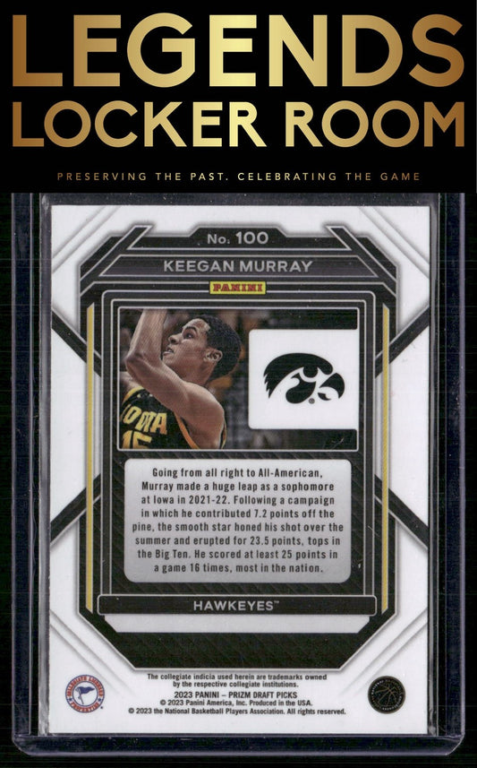 2023 Panini Prizm Draft Picks #100 Keegan Murray