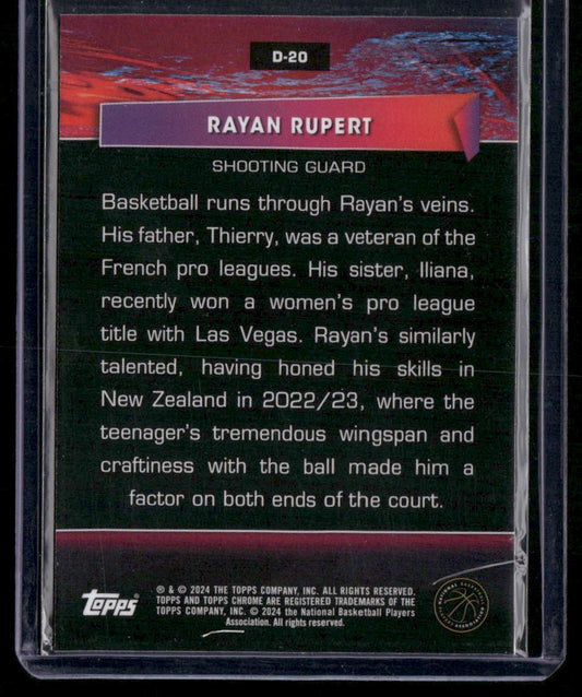 2023-24 Topps Chrome #D-20 Rayan Rupert Destiny