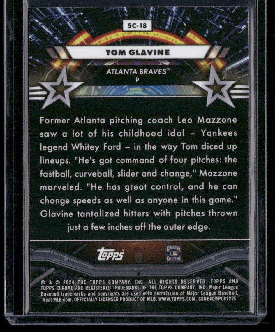 2024 Topps Chrome Cosmic #SC-18 Tom Glavine Star Command