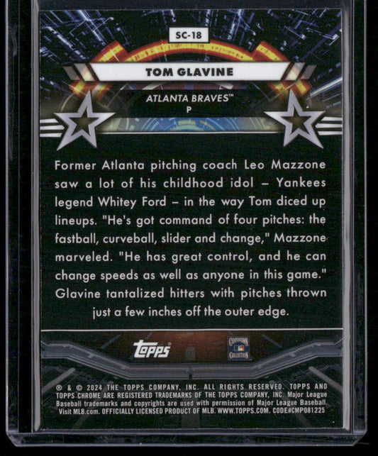 2024 Topps Chrome Cosmic #SC-18 Tom Glavine Star Command