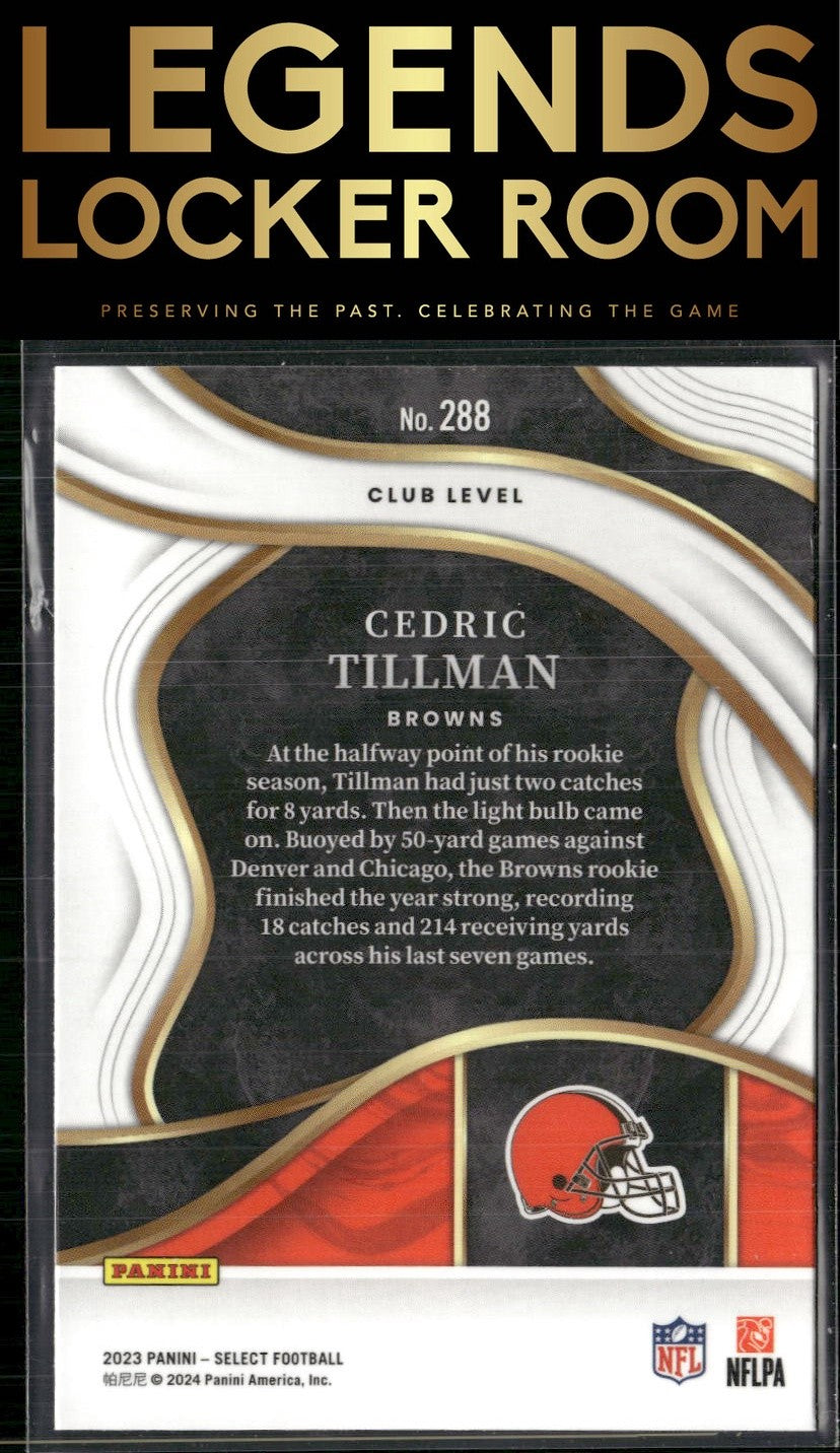 2023 Panini Select #288 Cedric Tillman