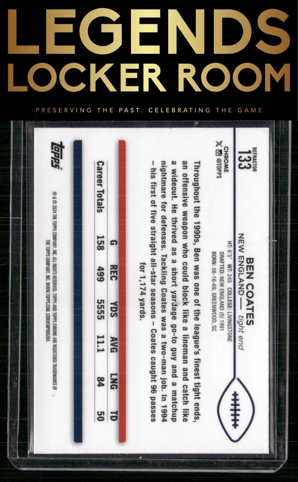 2024 Topps Chrome #133 Ben Coates Refractor