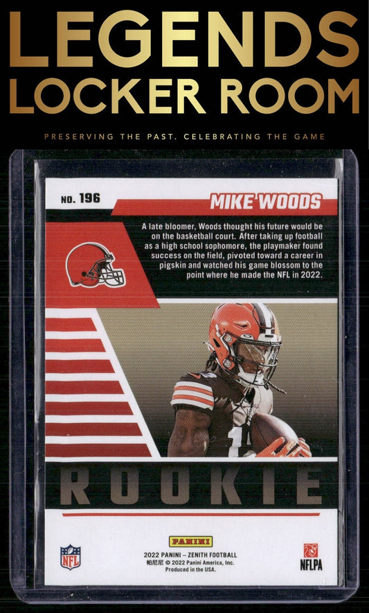 2022 Zenith #196 Mike Woods Red Zone