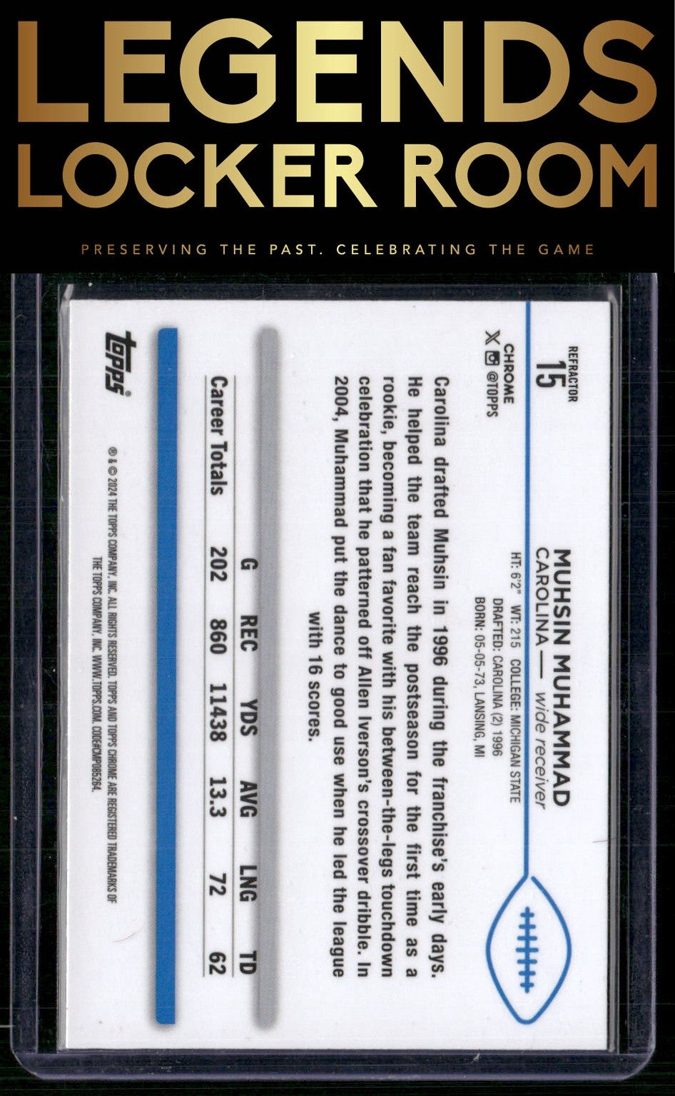 2024 Topps Chrome #15 Muhsin Muhammad Refractor