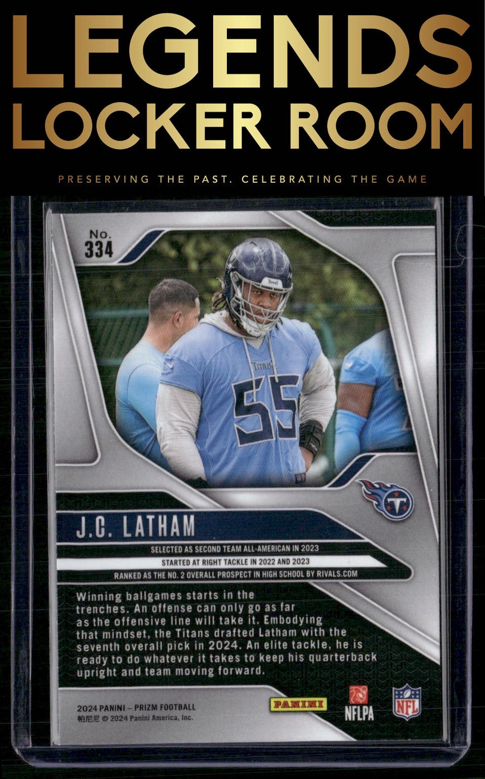 2024 Panini Prizm #334 J.C. Latham
