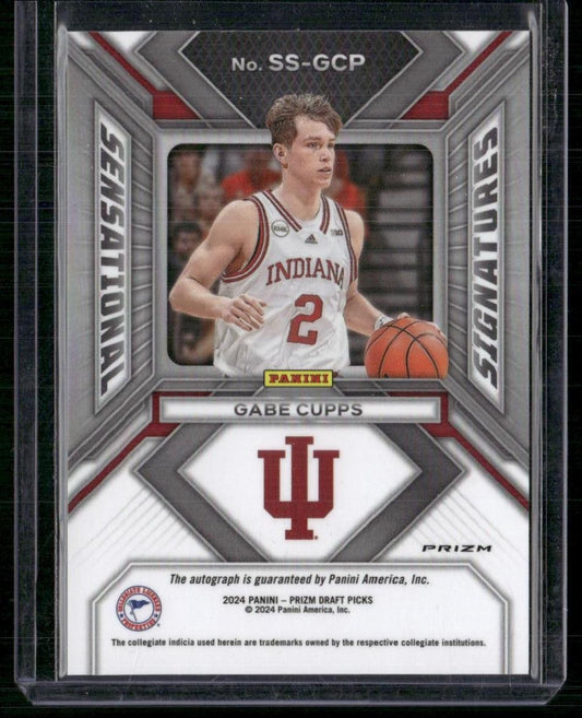 2024 Panini Prizm Draft Picks Gabe Cupps Sensational Signatures Prizms Hyper
