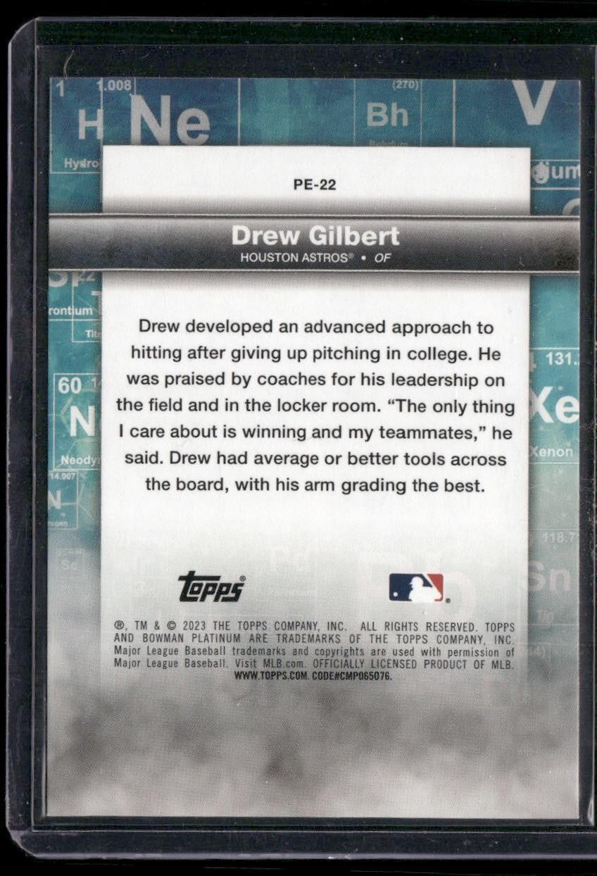 2023 Bowman Platinum #PE-22 Drew Gilbert Precious Elements