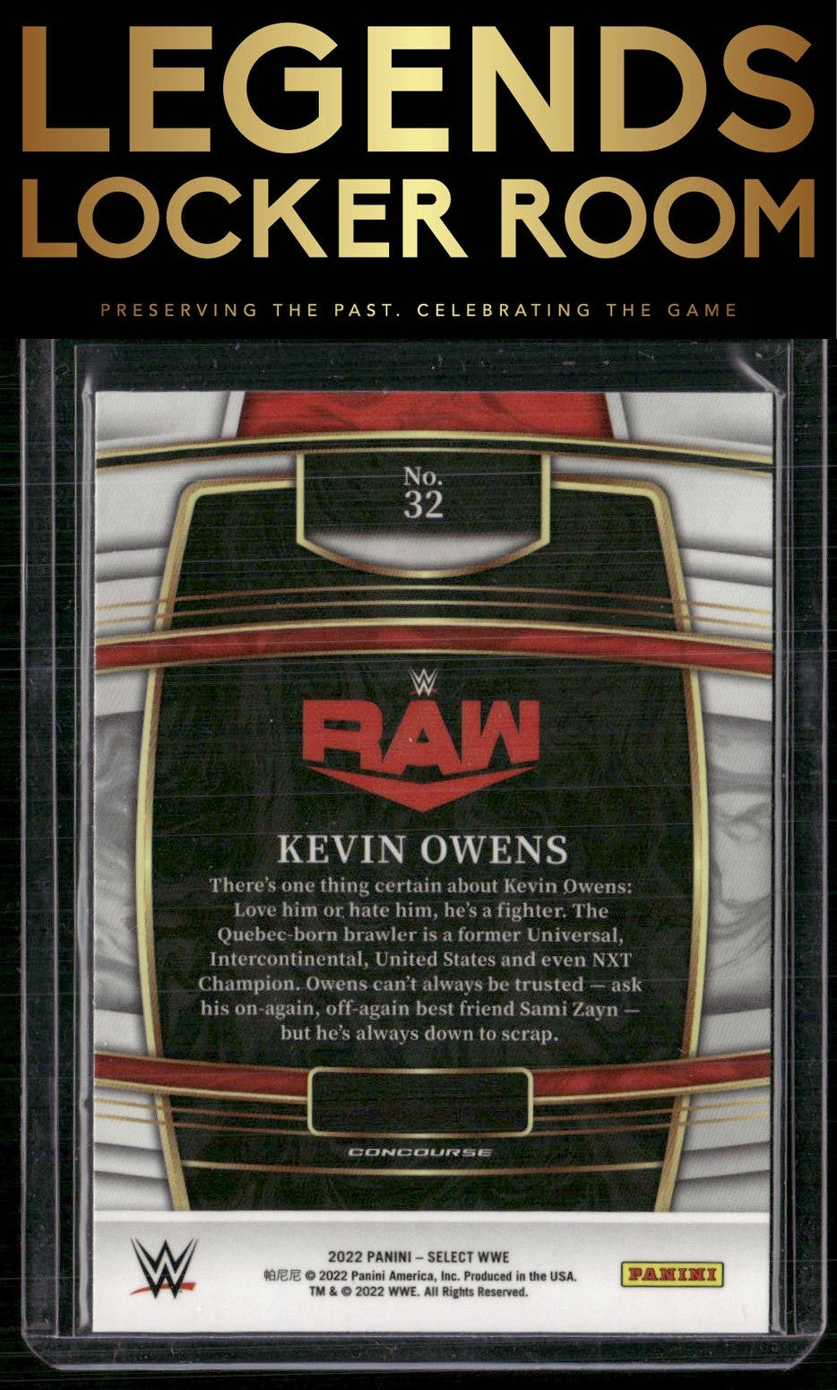 2022 Panini Select WWE #32 Kevin Owens