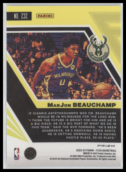 2022-23 Panini Flux #232 MarJon Beauchamp