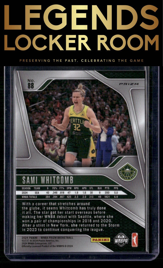 2024 Panini Prizm WNBA #88 Sami Whitcomb Silver Prizms