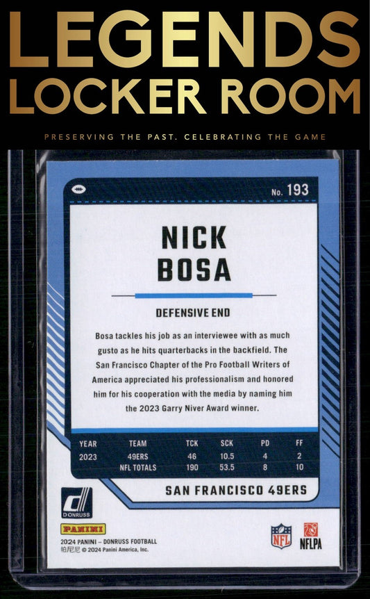 2024 Donruss #193 Nick Bosa