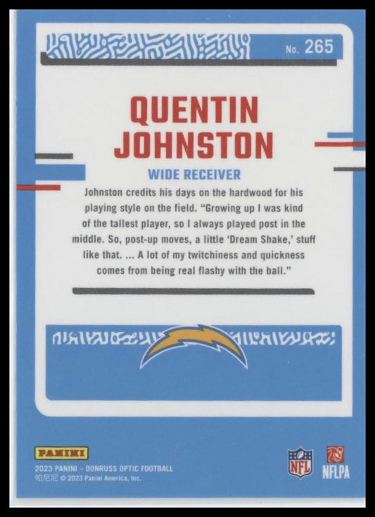 2023 Donruss Optic #265 Quentin Johnston