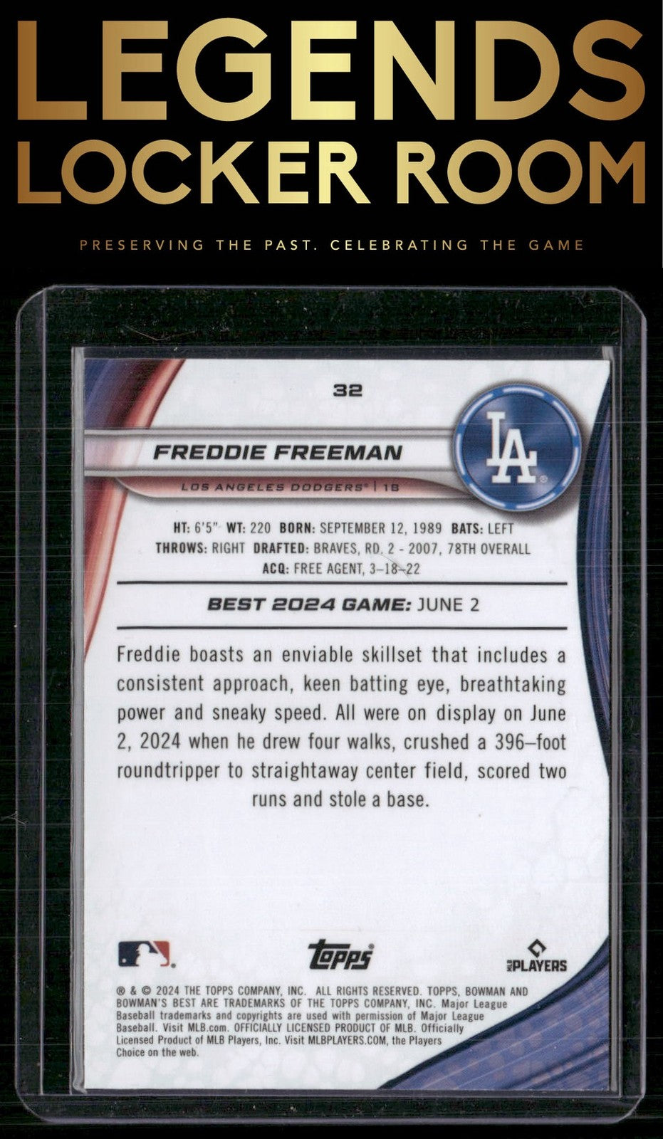 2024 Bowman's Best #32 Freddie Freeman
