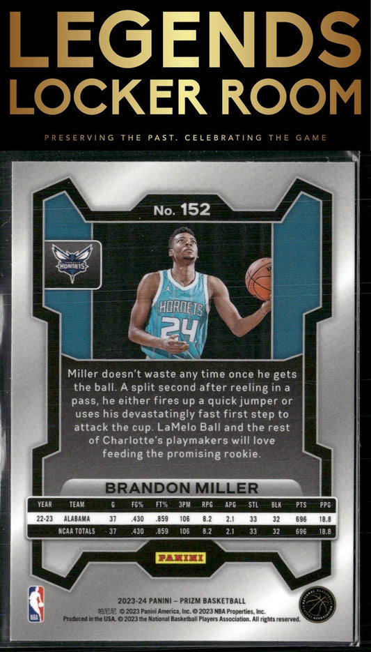 2023-24 Panini Prizm #152 Brandon Miller