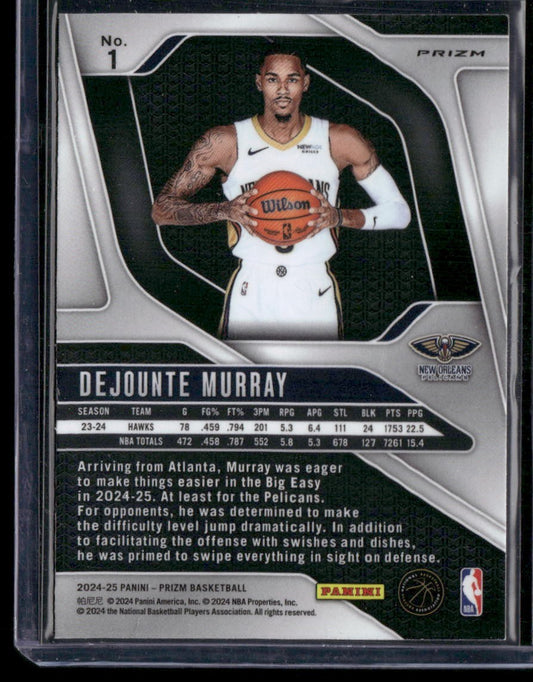 2024-25 Panini Prizm #1 Dejounte Murray Prizms Red