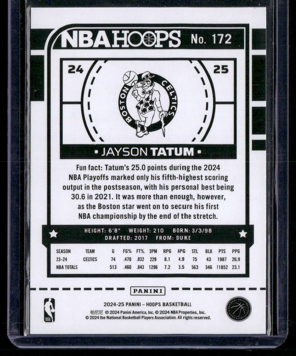 2024-25 Hoops #172 Jayson Tatum