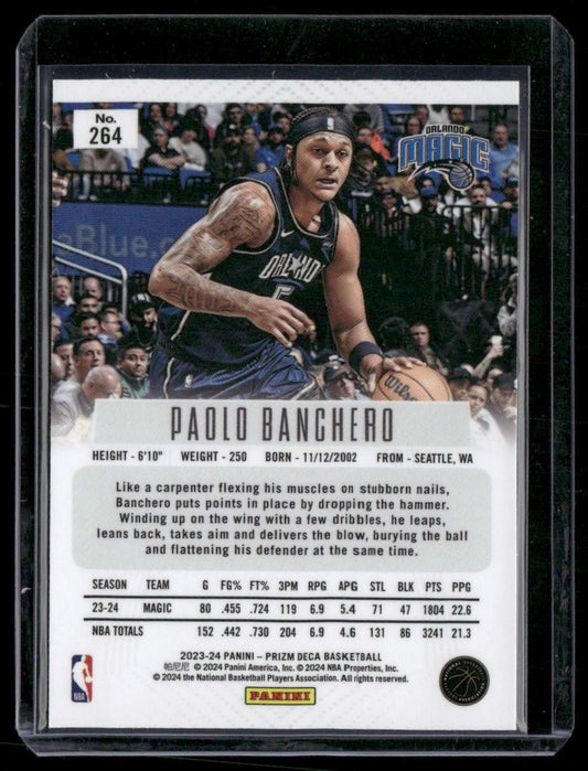 2023-24 Panini Prizm Deca #264 Paolo Banchero