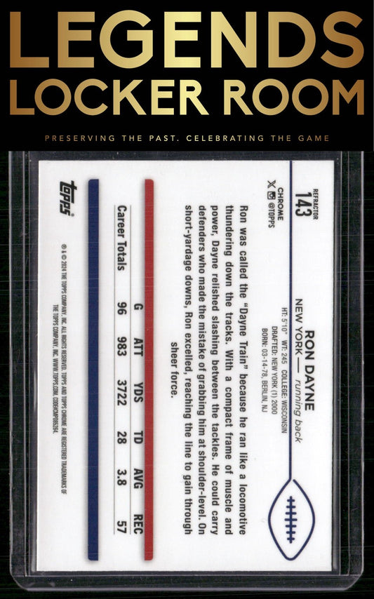 2024 Topps Chrome #143 Ron Dayne Refractor