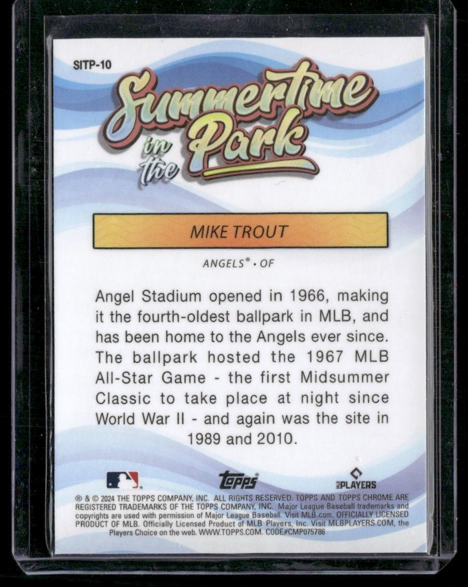 2024 Topps Chrome #SITP-10 Mike Trout Summertime in the Park