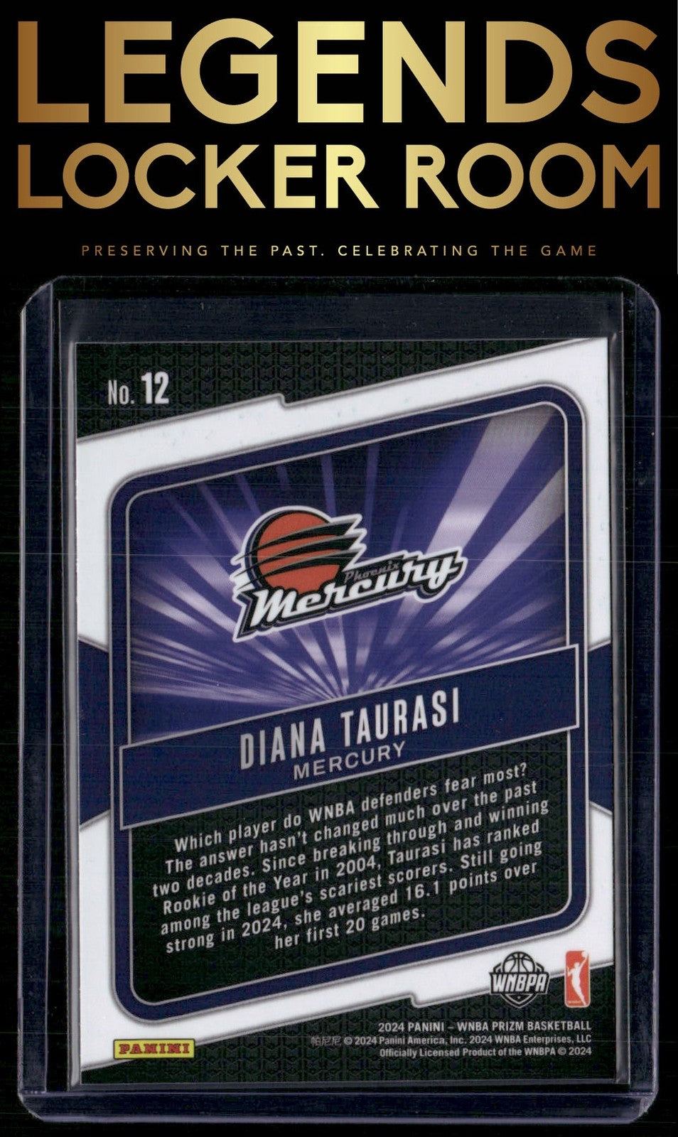 2024 Panini Prizm WNBA #12 Diana Taurasi Fearless