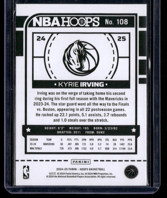 2024-25 Hoops #108 Kyrie Irving