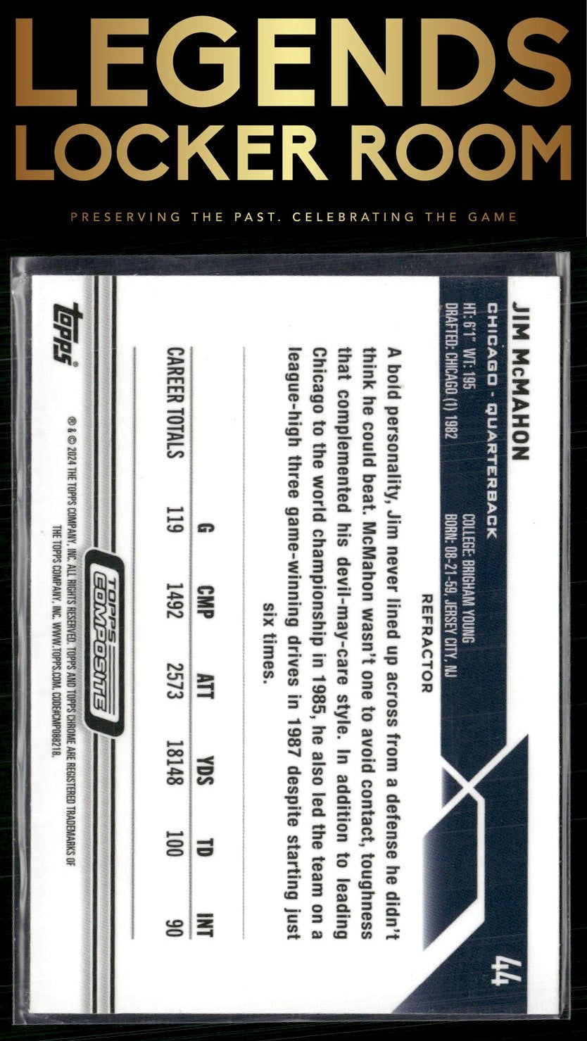 2023 Topps Composite #44 Jim McMahon Topps Chrome Refractor